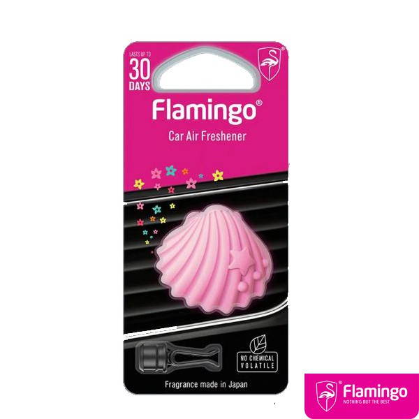 Nước hoa ô tô kẹp cửa gió dạng sáp khô khử mùi lọc không khí hương thơm dịu nhẹ Flamingo Mitauto