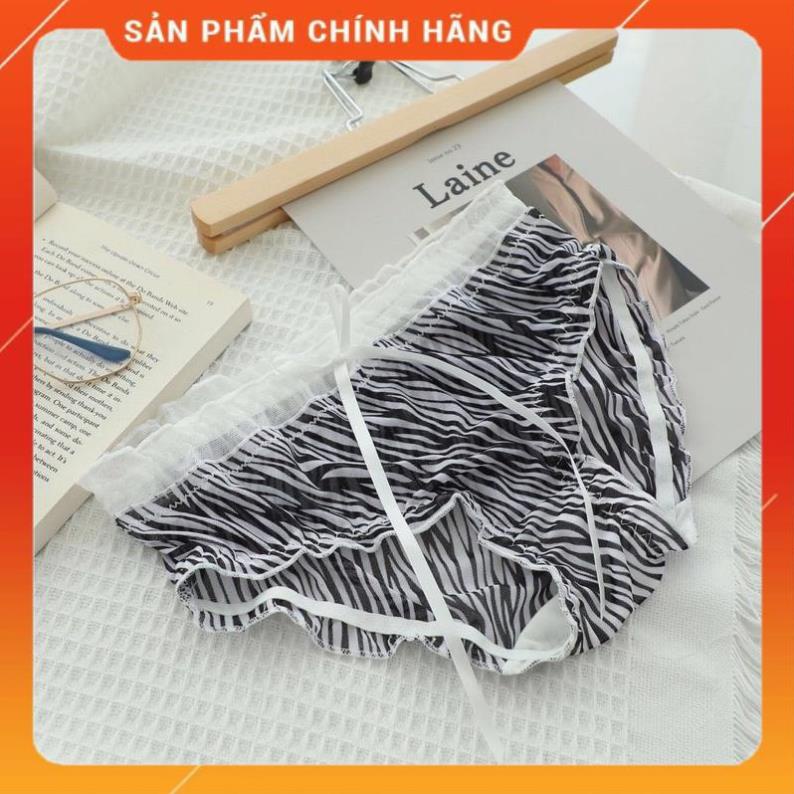 Quần Lót Nữ Ren Lưới Hoạ Tiết Da Báo Cao Cấp 3305
