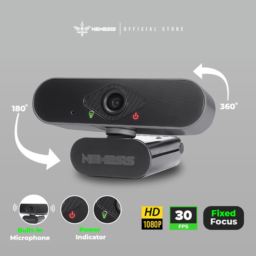 Webcam Nemesis NYK A50 A-50 Crusher 1080p 30Fps tích hợp micro