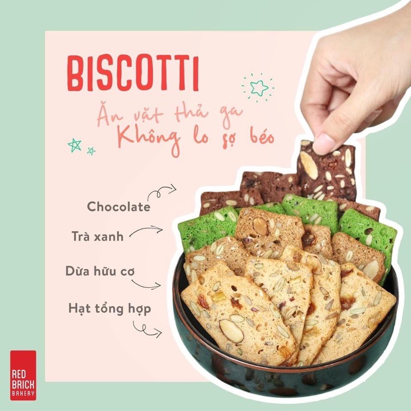 [ FREESHIP ĐƠN HÀNG TỪ 50K ] Bánh Biscotti Ăn Kiêng Thương Hiệu GẠCH ĐỎ | WebRaoVat - webraovat.net.vn