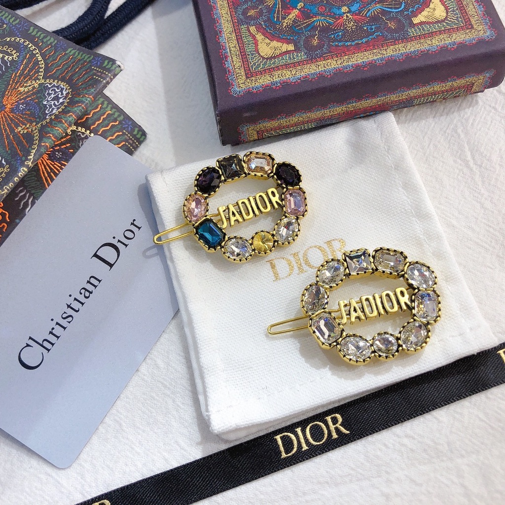 Kẹp Tóc Dior Đính Kim Cương Giả Thời Trang Cho Nữ