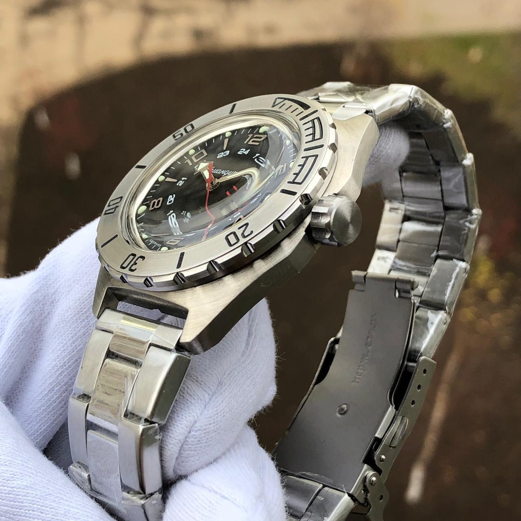Đồng hồ Nga Vostok komandirskie chống nước tốt 650538. Đồng hồ nam Vostok máy cơ tự động, size mặt 42 chống nước 20ATM