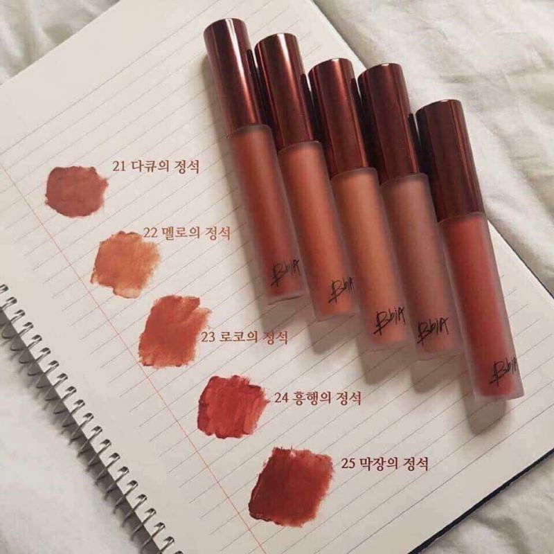 Son kem bbia hàng handmade nắp đỏ ver5 mịn môi