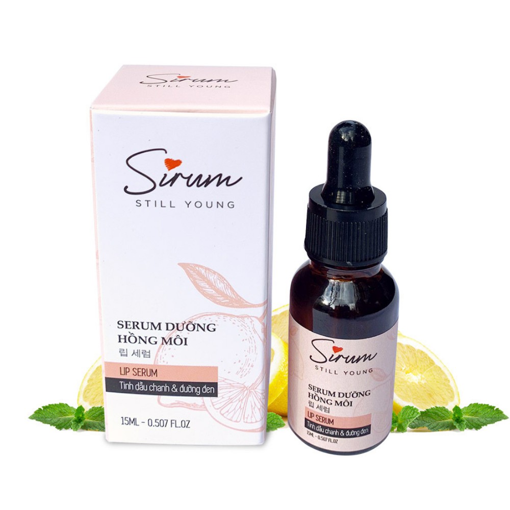Serum dưỡng môi Sirum 15ml dưỡng ẩm môi trong 5 giây giúp môi hồng hào, giảm thâm môi, cho lớp son đẹp