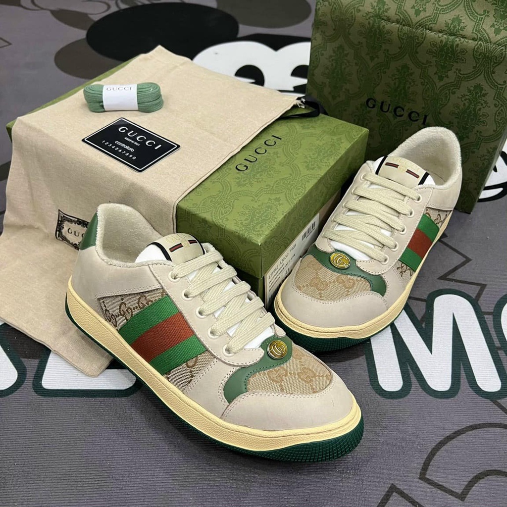 Giày Gucci Sơn Tùng, Hàng chuẩn, Giày gucci xanh Full size nam nữ.