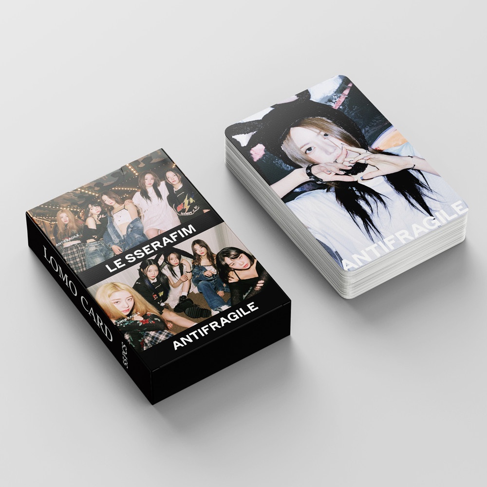 Kpop LE SSERAFIM ANTIFRAGILE Photocard Lomo Card 54pcs/box