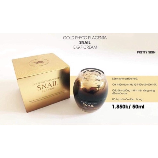 Kem Dưỡng Ốc Sên Siêu Chống Lão Hoá Pretty Skin Hàn (inbox giá sỉ tốt) ,