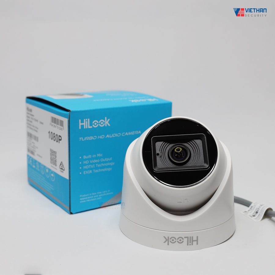 Camera Dome HD-TVI hồng ngoại 2.0 Megapixel HILOOK THC-T120-PS - Tích hợp míc - Hàng chính hãng