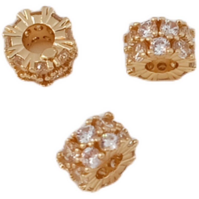 Phụ Kiện Hạt Cườm Đồng 14K Nhiều Màu Sắc Dùng Làm Trang Sức DIY