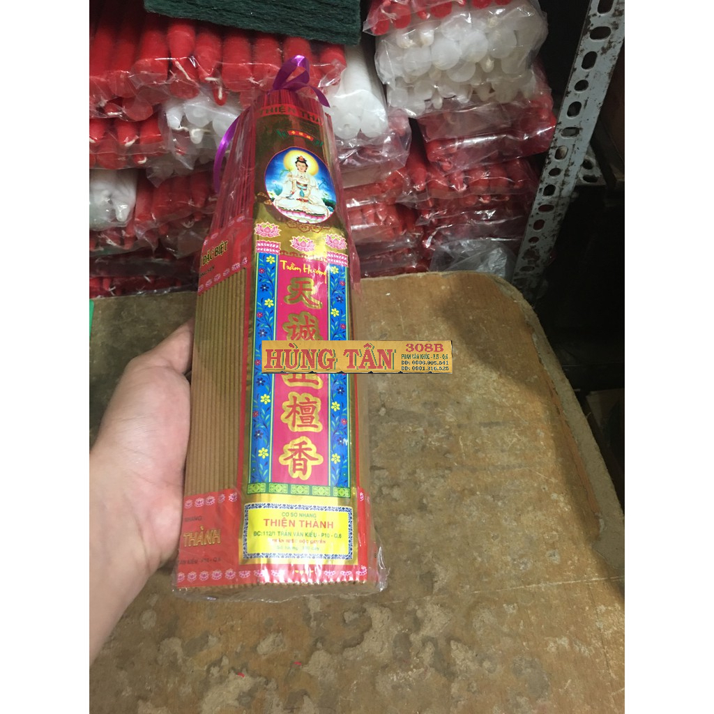 Nhang Thơm Mùi Quế Thảo Mộc Tự Nhiên Thiện Thành Cao 3,4,5 Tất Bó To
