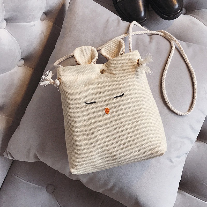 Túi Tote Tai Thỏ ulzzang Nhỏ Xinh