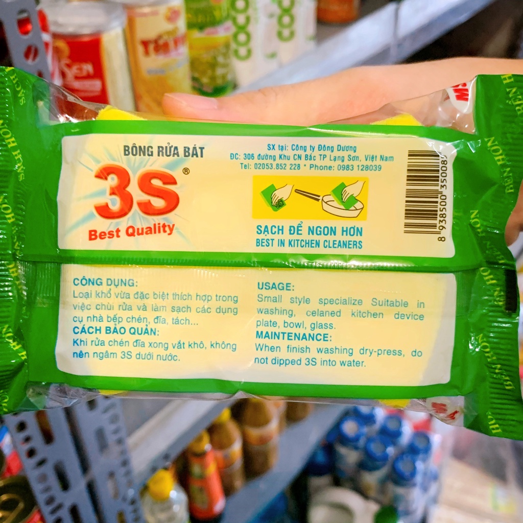 Bông Rửa Bát 3S Chất Lượng Cao
