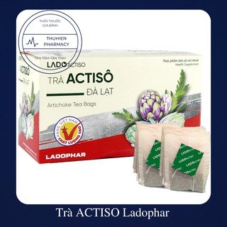 Trà ACTISO Ladophar Đà Lạt - trà túi lọc giúp mát gan, thông mật, lợi tiểu
