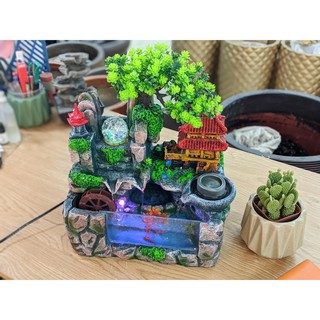 ĐÀI PHUN NƯỚC MINI ĐỂ BÀN – NGƯ ÔNG CÂU CÁ