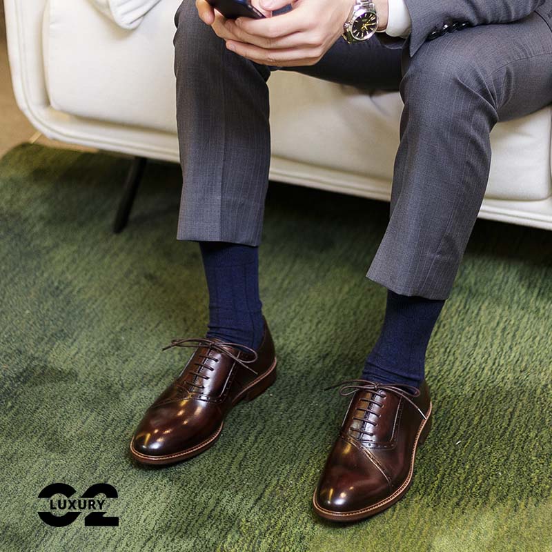 Giày da nam Luxury giày nam dáng Oxford BL020-8 chất da thật sang trọng nhiều size