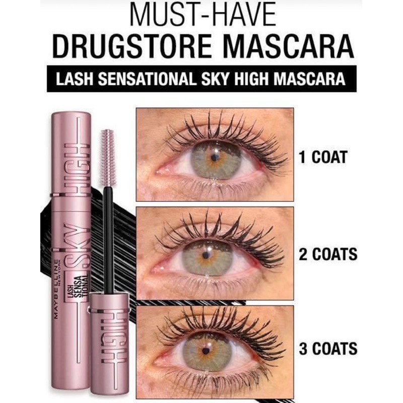 [CÓ SẴN] Mascara Maybelline Lash Sensatinal Sky High Siêu Thần Thánh