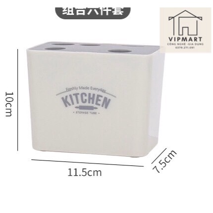 Bộ Dụng Cụ 6 Món Nấu Ăn Làm Bếp - Dao, Nạo, Mở Nắp Bia, Kéo, Đánh Trứng Và Kệ