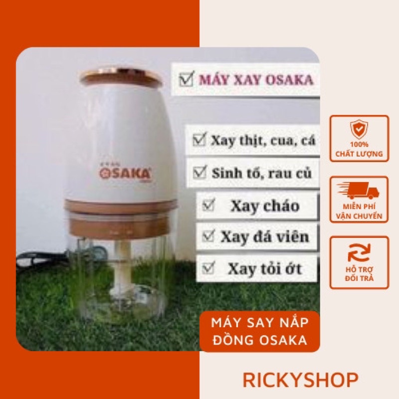 Máy xay thịt, sinh tố, đá Osaka chính hãng, máy say sinh tố hoa quả đa năng cầm tay mini
