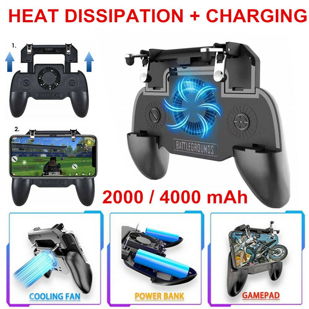 Tay cầm chơi game điện thoại K21,phụ kiện hỗ trợ chơi game nút bấm chơi game pubg e9,r11,ros,ff cho iphone và samsung