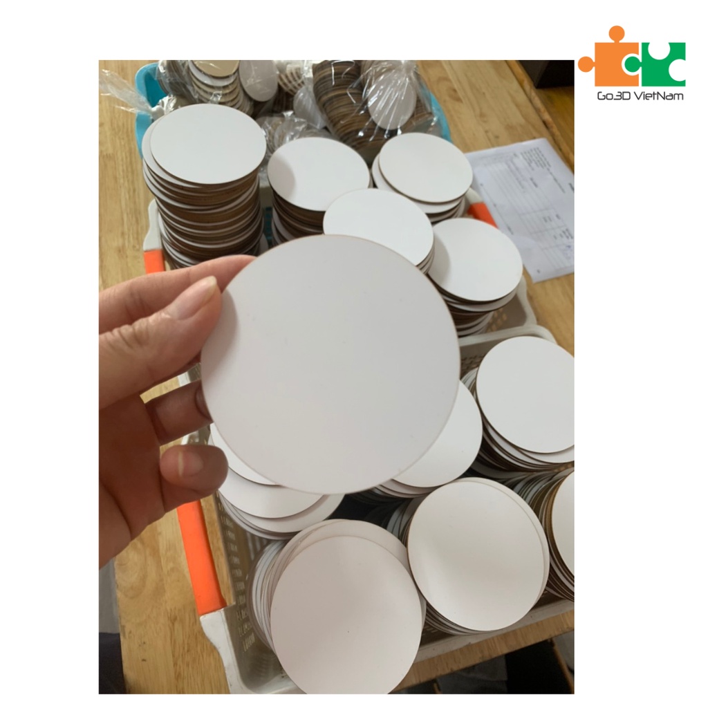 Thẻ gỗ, miếng gỗ làm đồ chơi học liệu cho bé HCN,tròn, vuông, tim, tam giác, Cây, Cá, Lá, Ngôi nhà Hoa