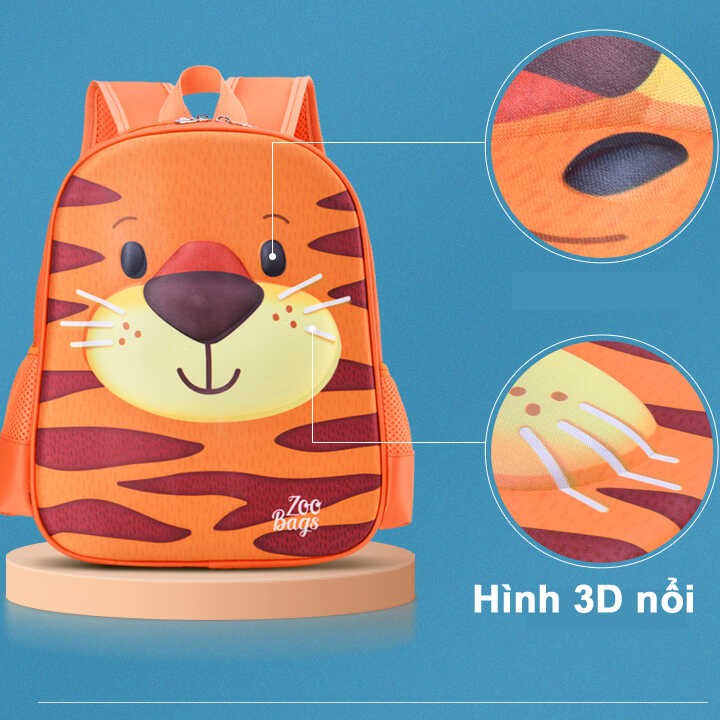 Balo học sinh hình 3d nổi siêu nhẹ với thiết kế dễ thương TX00298 | BigBuy360 - bigbuy360.vn