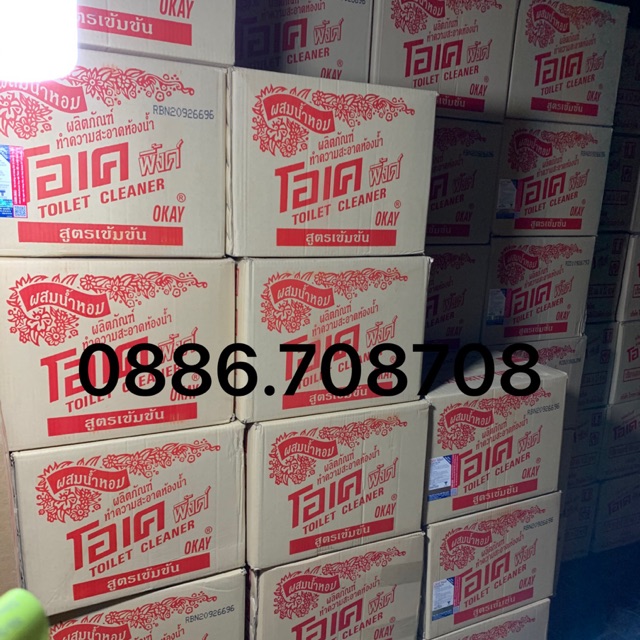 Combo 1 thùng tẩy Thái Lan Okay 960ml Hàng chính hãng phát hiện giả đền gấp đôi