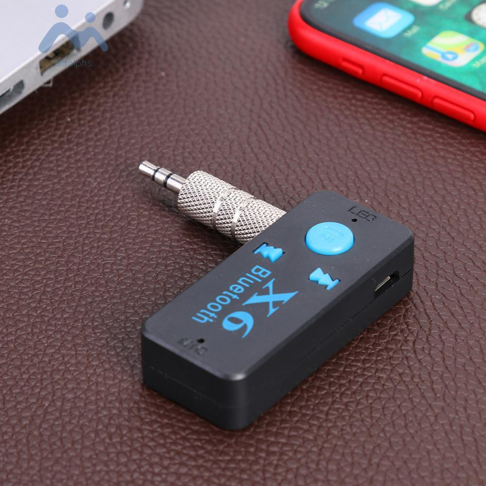 adolphs X6 Wireless 3.5mm AUX Audio Receiver Bluetooth 4.2 Adapter Support TF Card