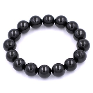 CHUỖI TAY ĐÁ ĐEN 12 LY 15 HẠT, 16 HẠT