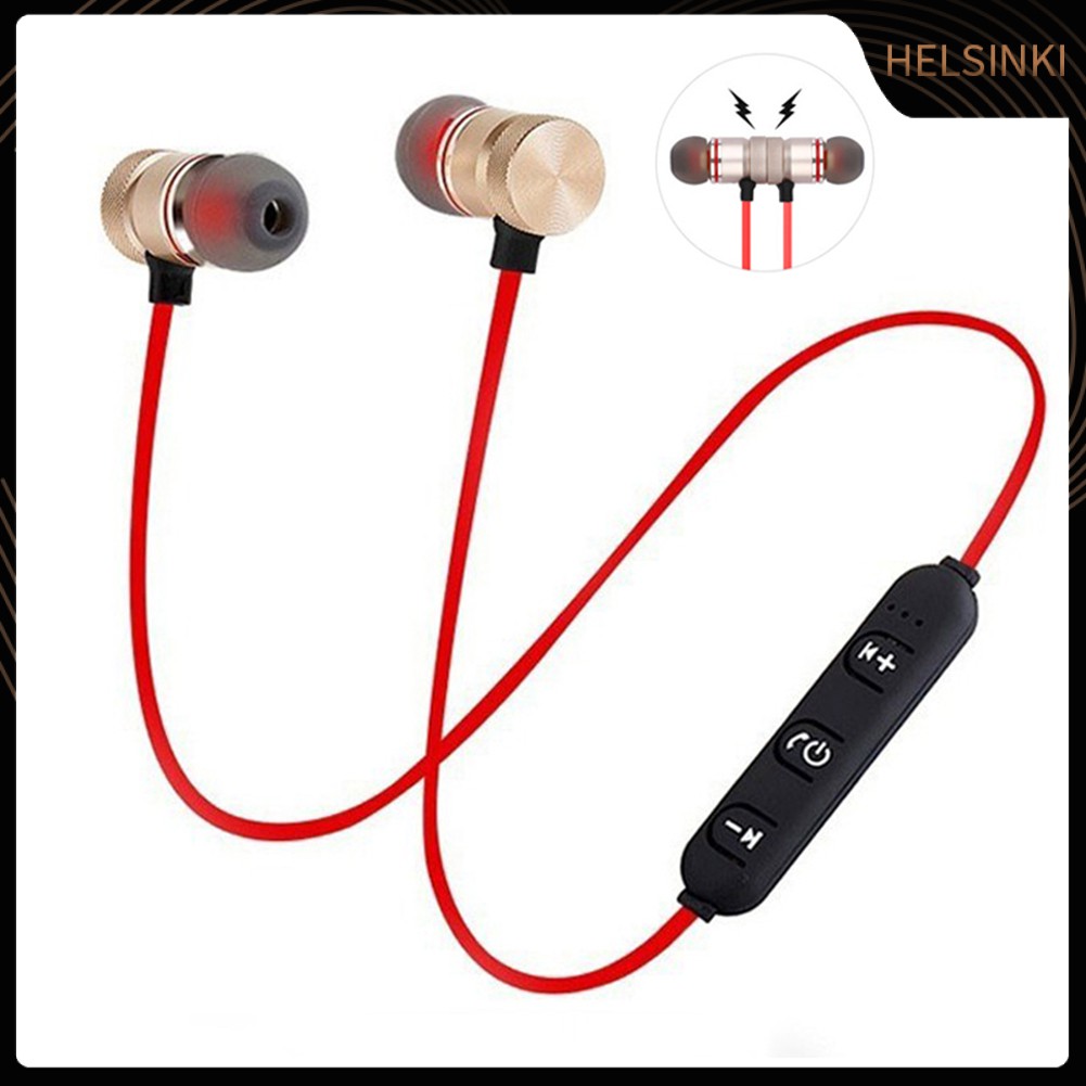 Tai Nghe Nhét Tai Không Dây Hel + Xt6 Kết Nối Bluetooth Âm Thanh Hifi Có Nam Châm