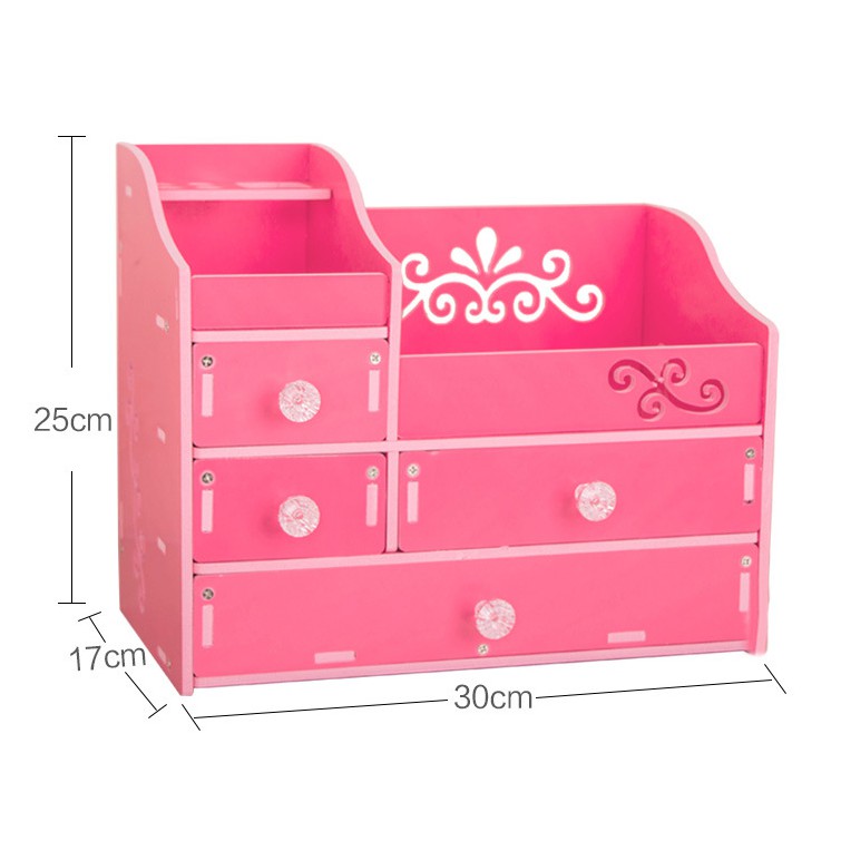 Hộp Đựng Đồ Trang Điểm Đa Năng Bằng Gỗ Cao Cấp