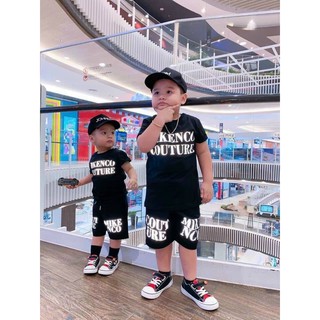 Bộ cộc bé trai Mikenco chất cotton thoáng mát