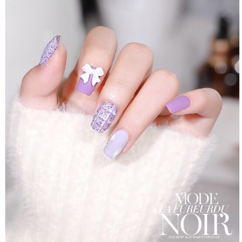 Nhũ dạ nail, nhũ cát kẻ dạ phong cách hàn quốc set 6 hũ- Cheap nail