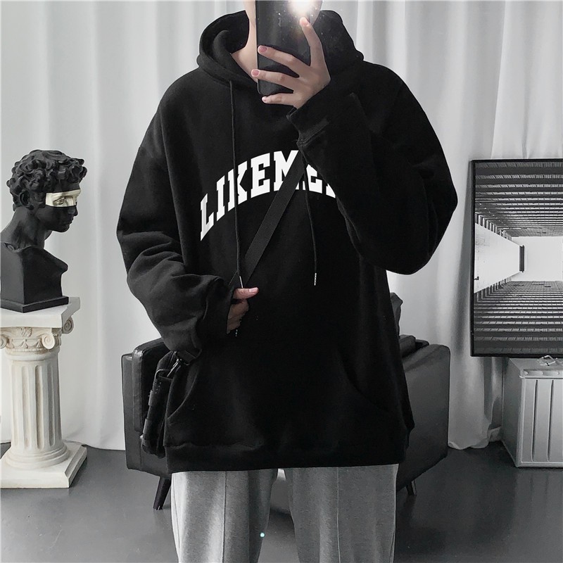 (A245) Áo hoodie basic 4 màu trắng đen xám tím size S đến 3XL