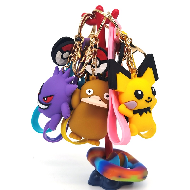 Móc khóa hình Pikachu dễ thương treo túi xách/ cho các cặp đôi