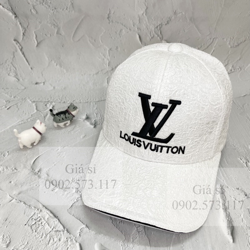 Nón kết lưỡi trai xốp thêu L.V thời trang cá tính nam nữ nhiều màu