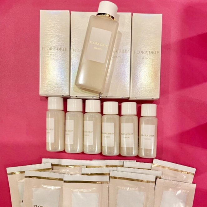 Nước dưỡng tinh chất trắng da chống lão hóa thế hệ mới FLORA DRIP Albion mini size 24ml
