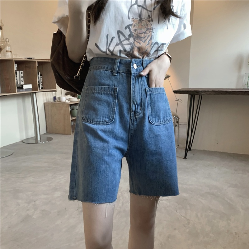 Quần Jean Năm Tấc Lưng Cao Phong Cách Mới Mùa Hè 52623