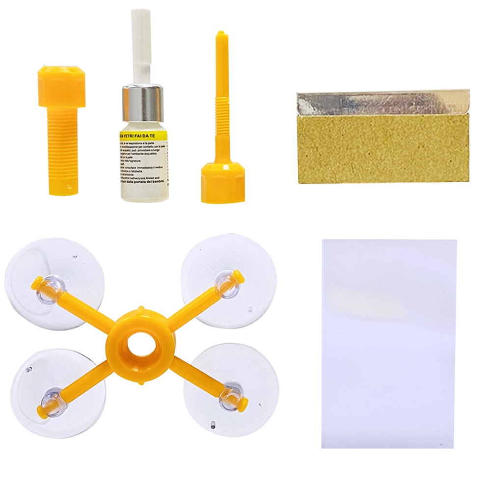 Bộ Dụng Cụ Sửa Kính Ô Tô, Phục Hồi Vết Nứt Kính Chắn Gió Xe Máy
