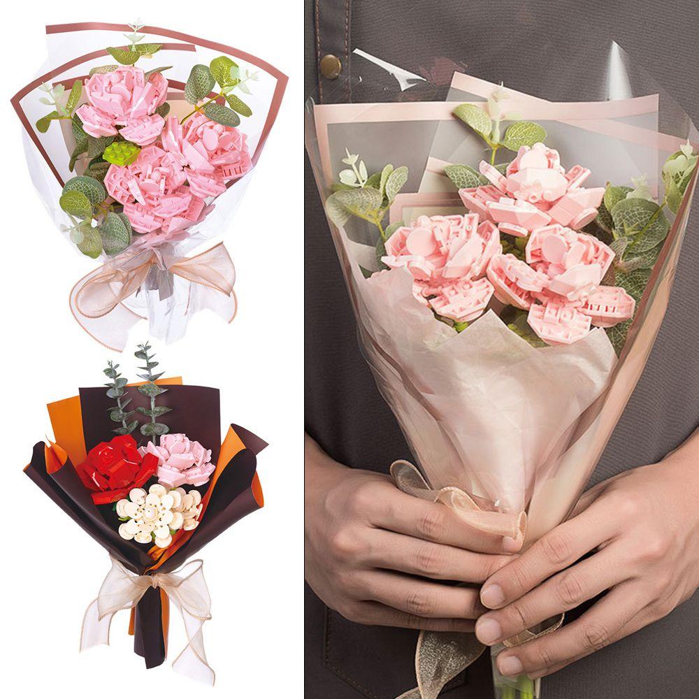 CHOOKEY Đồ Chơi Lắp Ráp Hình Hoa Hồng Vĩnh Cửu Ba Chiều Mẫu Mới