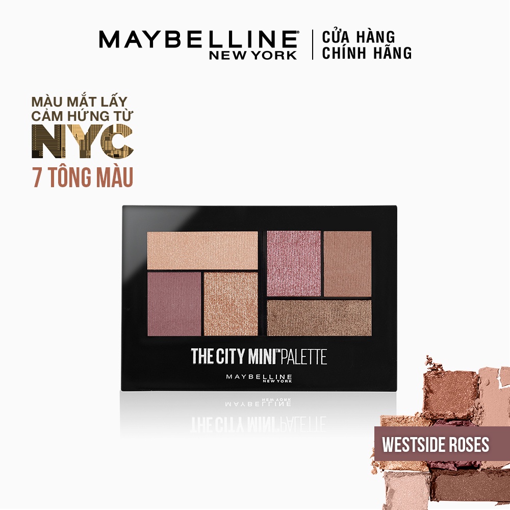 Bảng Phấn Mắt Maybelline New York 6 Màu The City Mini Palette 6.1g