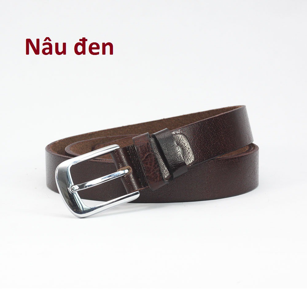 Dây thắt lưng nam Toma Việt Nam DL2A5DM605 - da bò - mặt khoá ngẫu nhiên