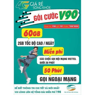 SIM VIETTELL V120 GỌI THOẢI MÁI DATA THA GA .