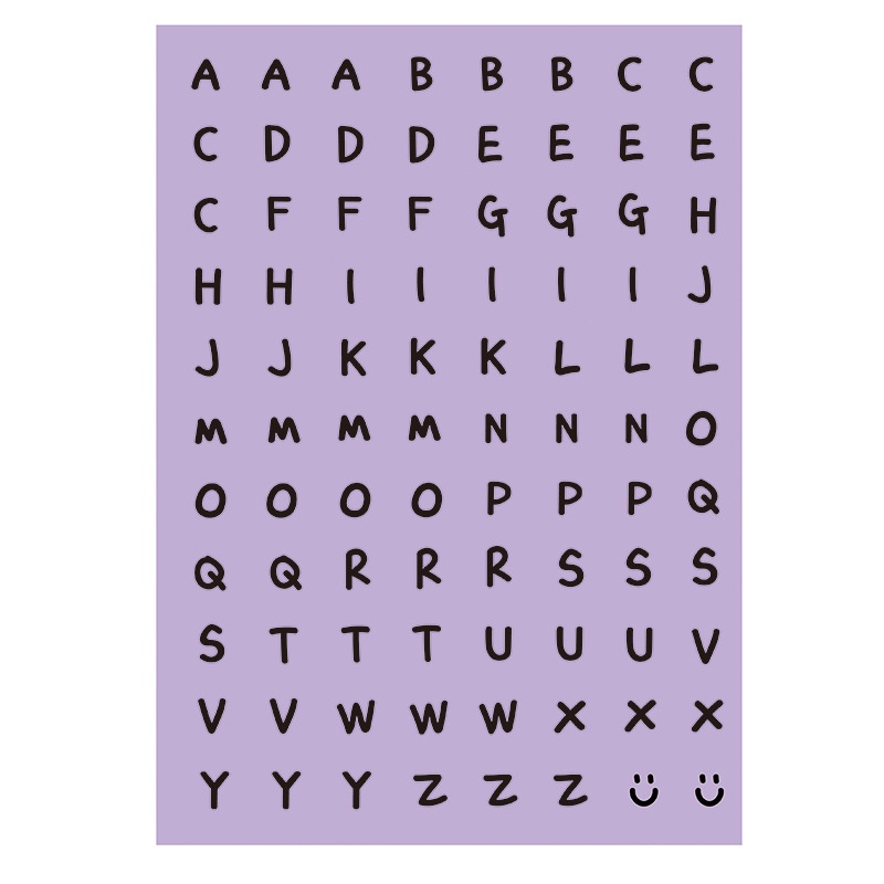 Miếng Dán Hình Chữ Cái Tiếng Anh Dùng Để Trang Trí Chất Lượng Cao