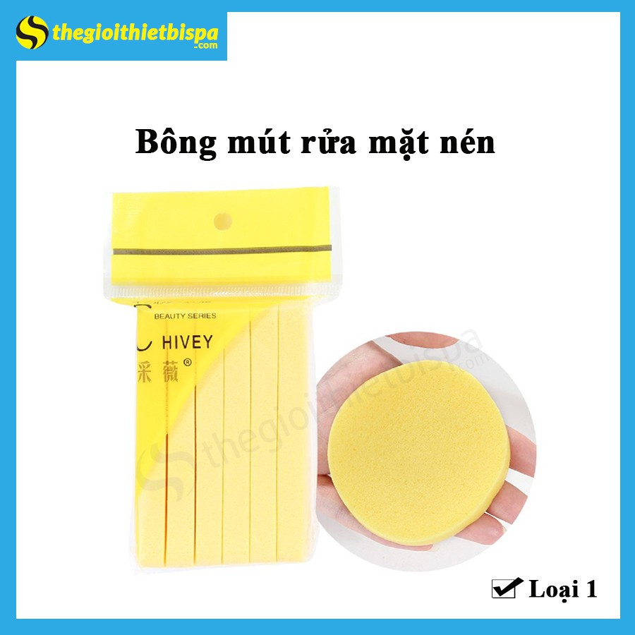 Bịch 12 Miếng Bọt biển rửa mặt Chivey  Hàng Loại 1