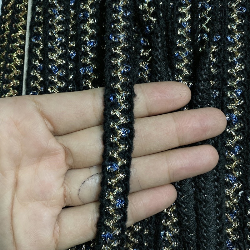 10m REN VIỀN DẠ  PHỐI ÁO NỈ BẢN 1.5CM 3m 18k