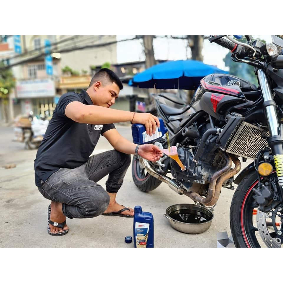 Dầu Nhớt EURO LUB 10W 40 Xe Số - Và Xe Côn Tay CAo Cấp_ Lê Lĩnh Vlog