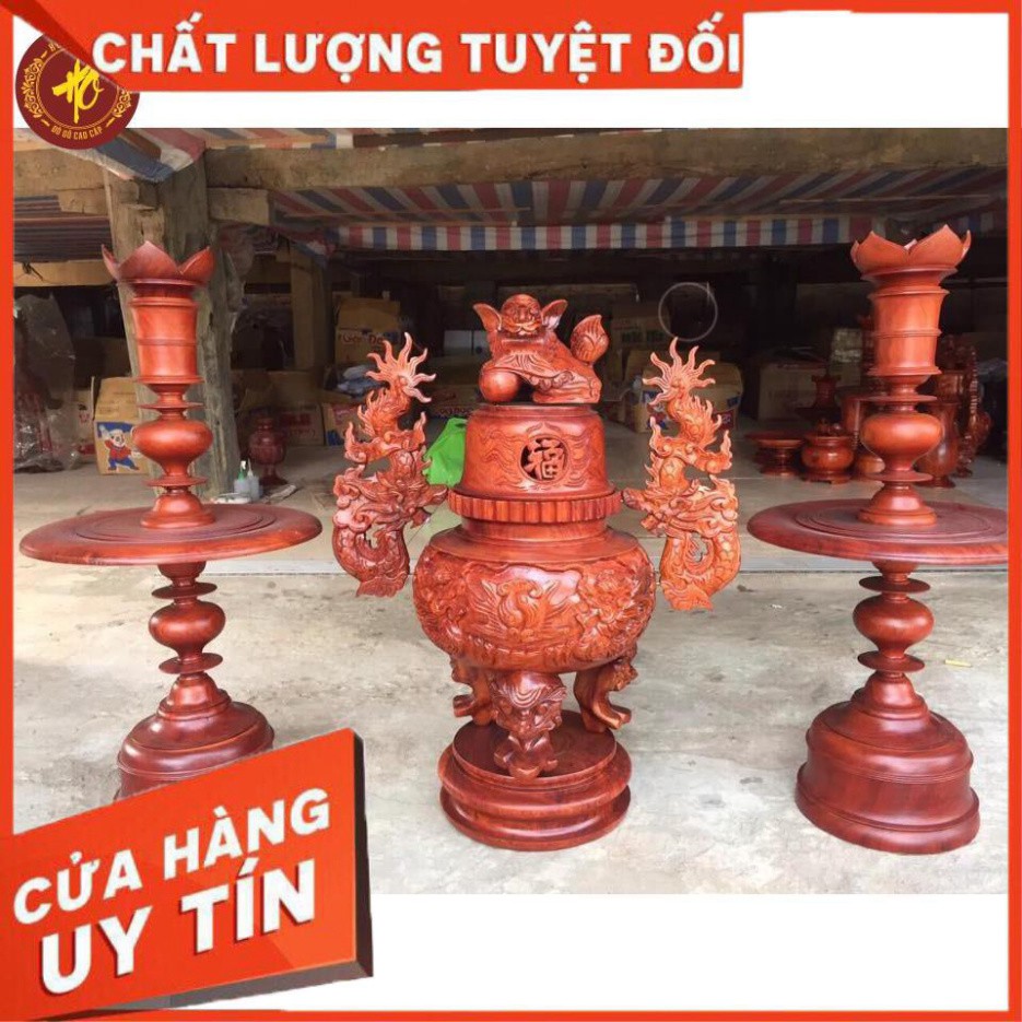 Bộ thờ 13 món gỗ hương cao cấp - Bộ thờ gỗ hương cao cấp - ĐÚNG ẢNH ĐÚNG MẪU