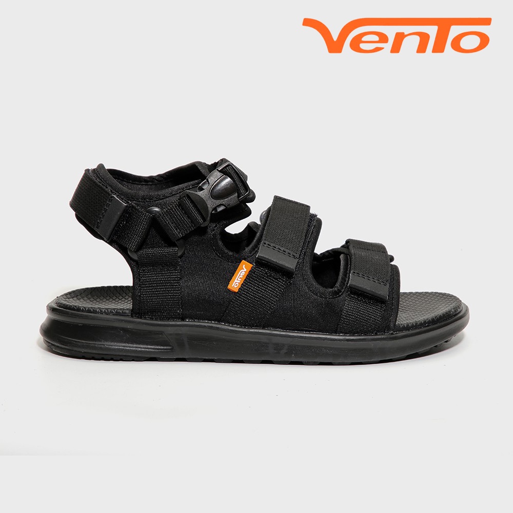 [Mua Kèm Áo Thun 0Đ] Giày Sandal Vento Nam Nữ - NB03BB Full Đen
