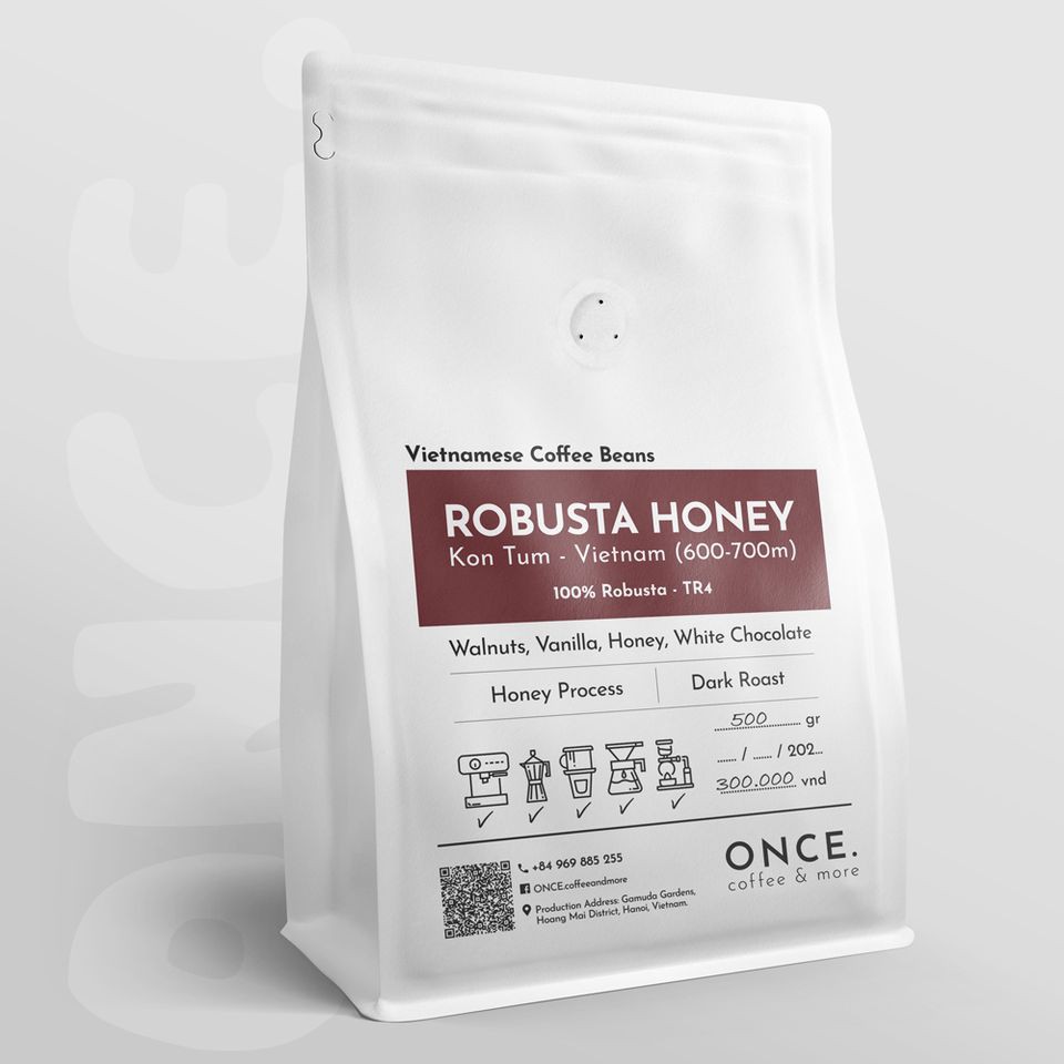 Cà phê đặc biệt 100% Robusta Honey Rang Mộc | Nguyên hạt hoặc pha phin | ONCE. | BigBuy360 - bigbuy360.vn