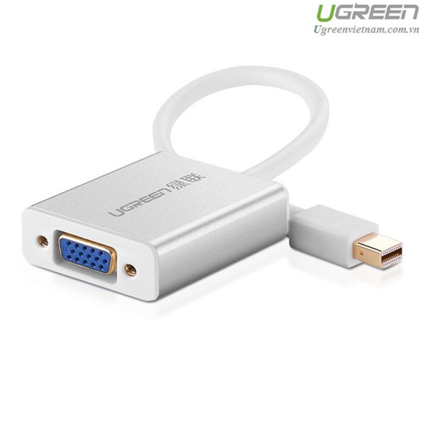 Cáp Mini Displayport To VGA Ugreen 10403 - Trắng - Hàng Chính Hãng